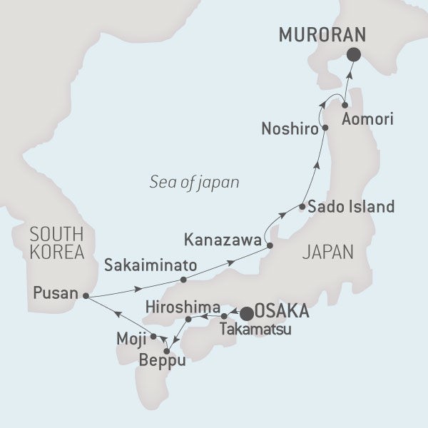 ポナン￥ロストラルで行く日本再発見クルーズは名古屋クルーズ・船旅専門旅行会社グラージュに見積もり・予算・費用は相談ください