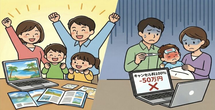 旅行前の悩み 予約はしたけど キャンセルになったらどうしよう...