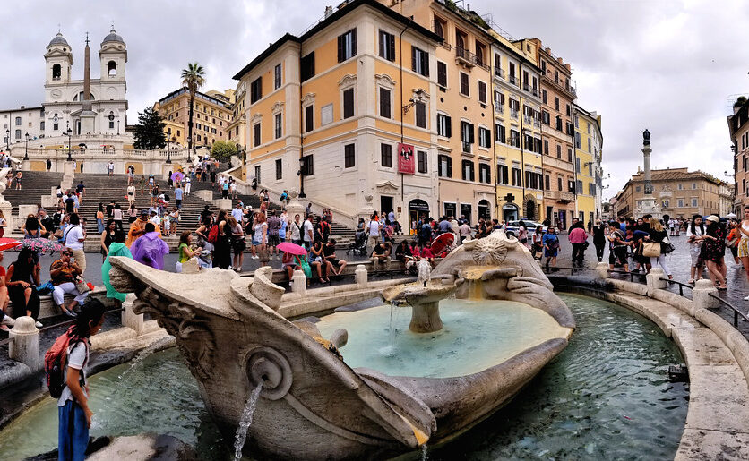 バルカッチャの噴水は飲めるらしい。