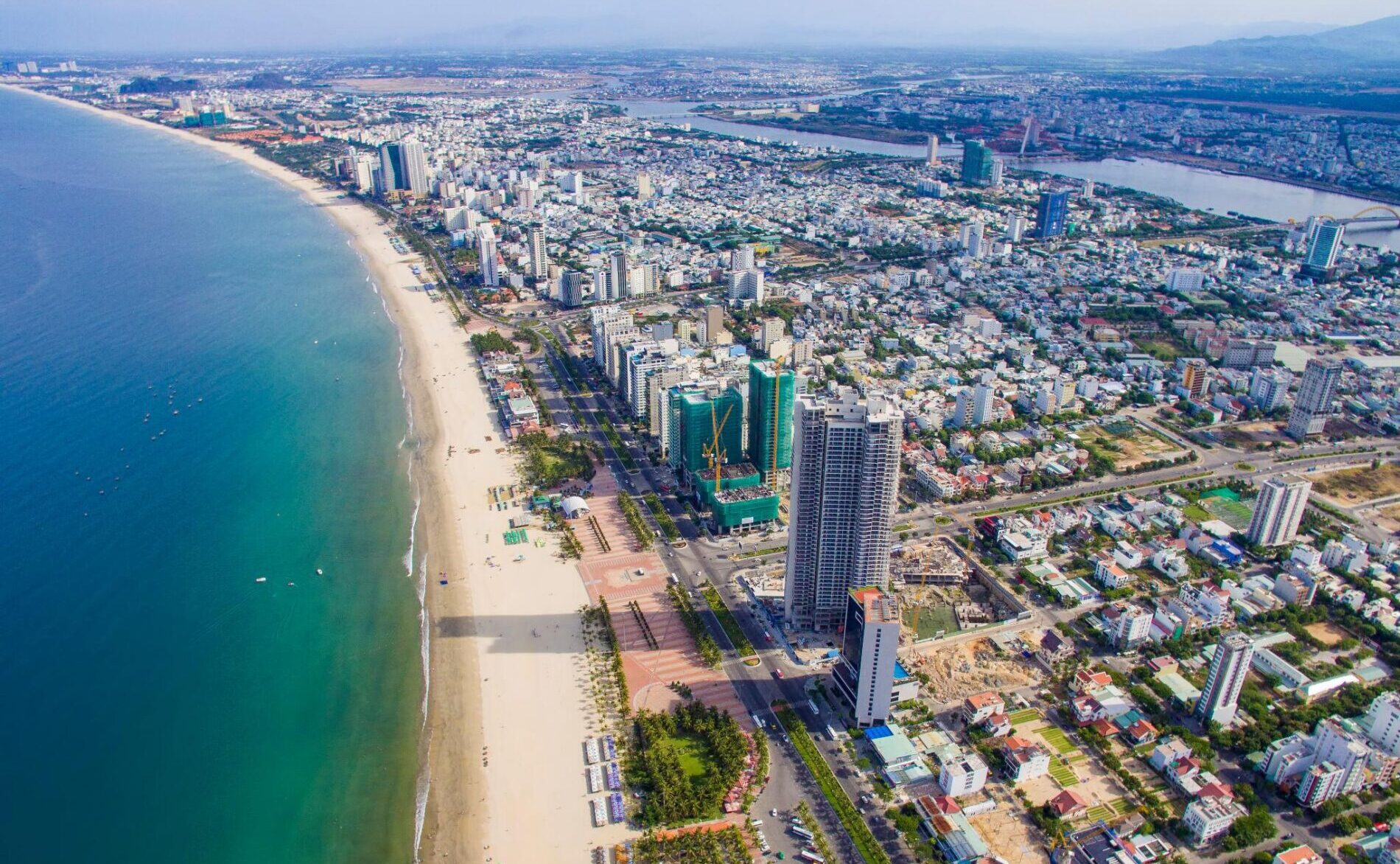 ダナンのビーチエリア。