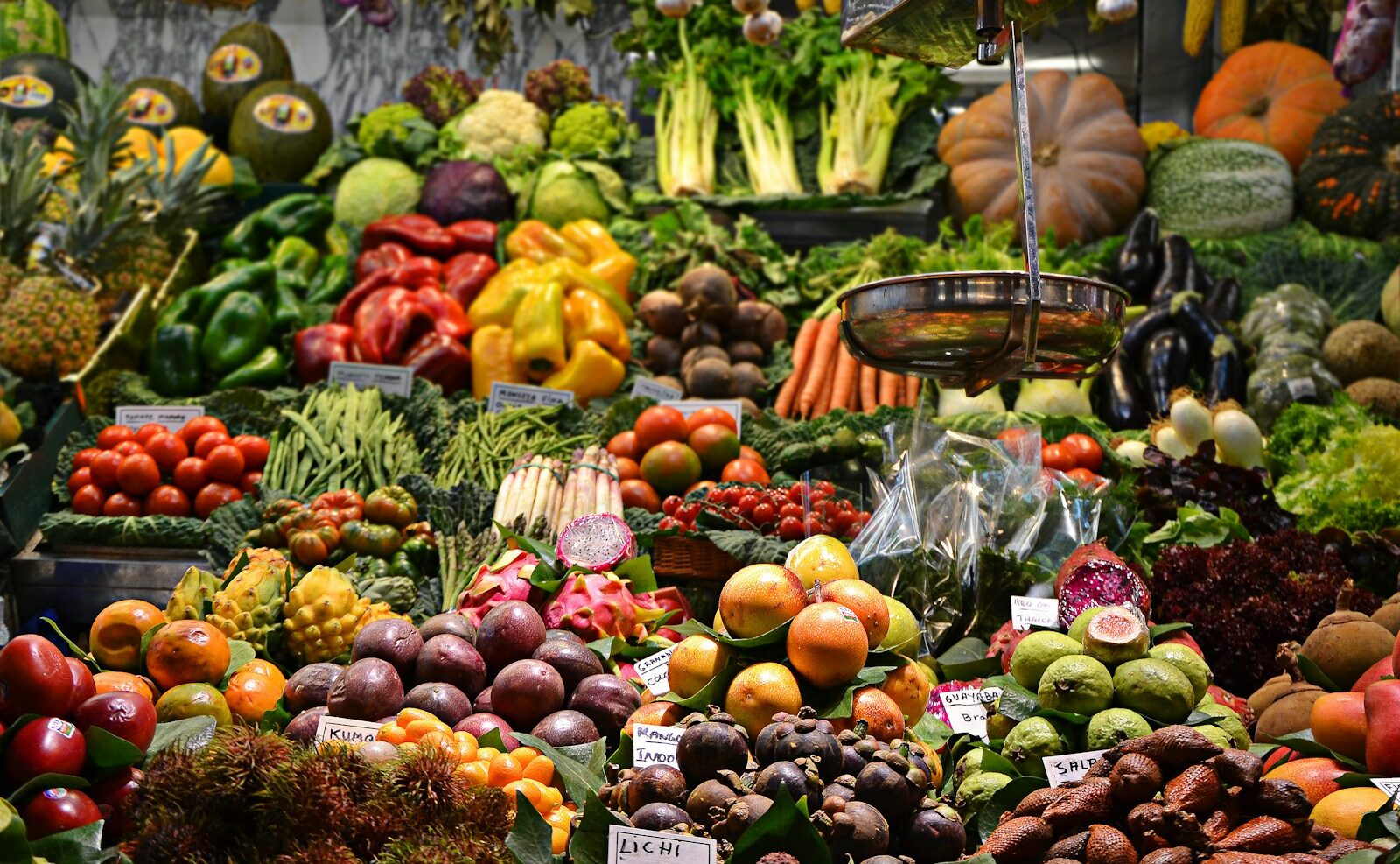 assorted fruits at the market